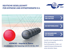 Tablet Screenshot of dgh-hypnose.de